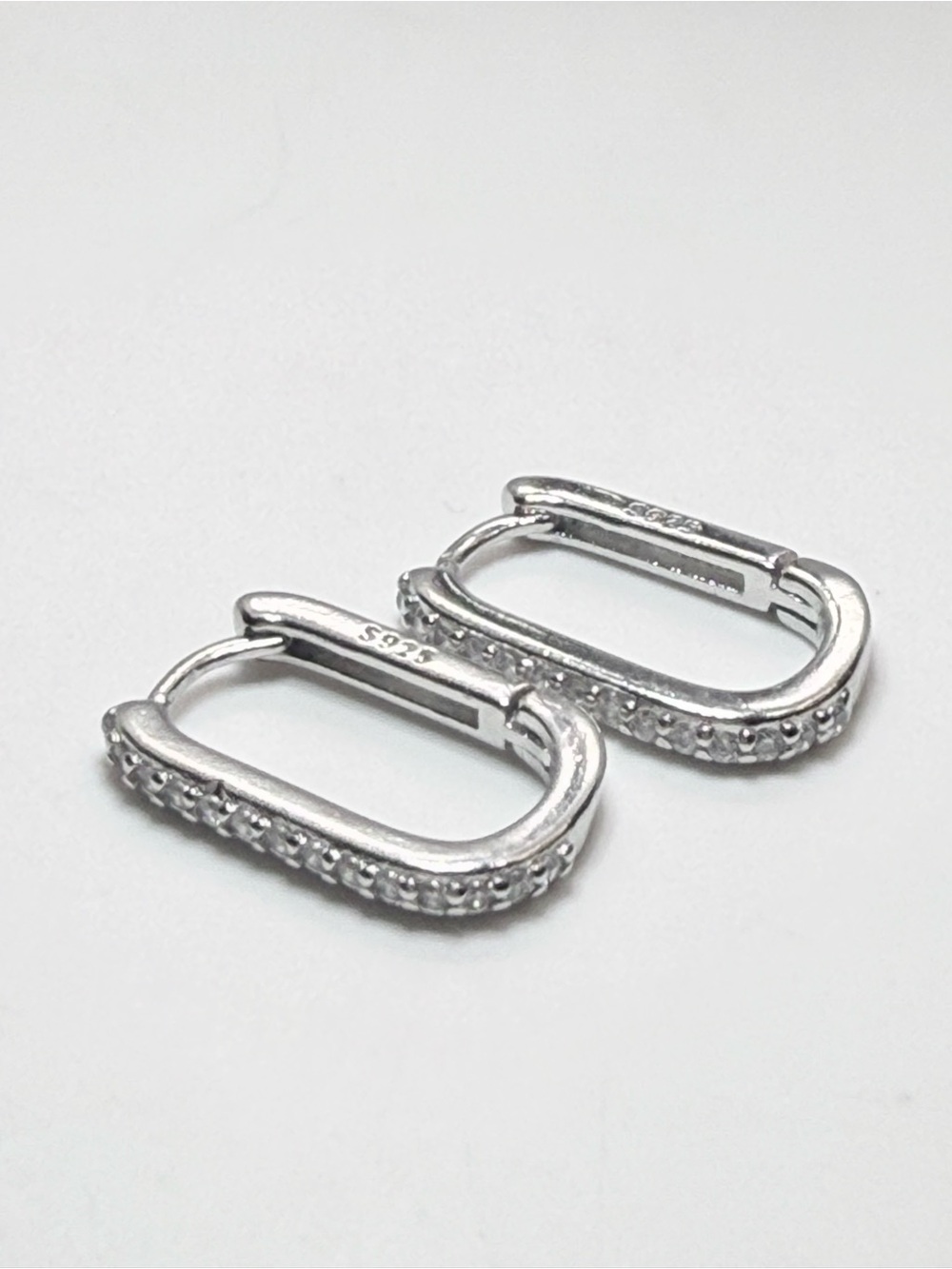 Sterling Silver Natural Diamond Earrings!